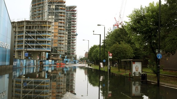 Burst water main