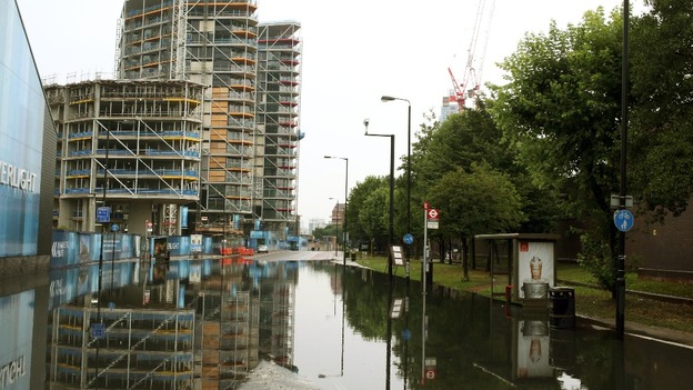 Burst water main