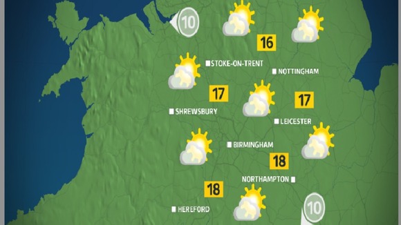 Bank Holiday Monday morning will be quite cloudy, with sun developing later on