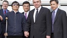 Activist Chen Guangcheng with US Assistant Secretary Campbell and US Ambassador Locke With Chen Guangcheng 