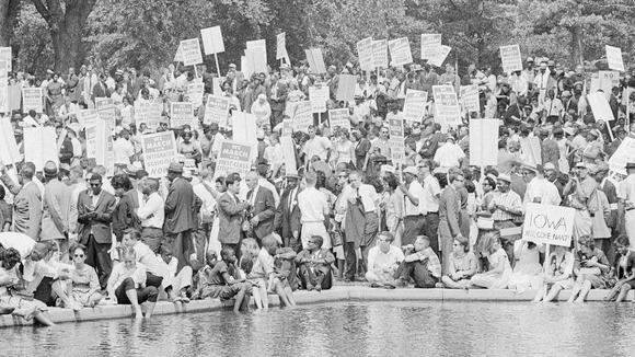 Civil rights demonstrators in Washington, D.C., on 28 August, 1963.
