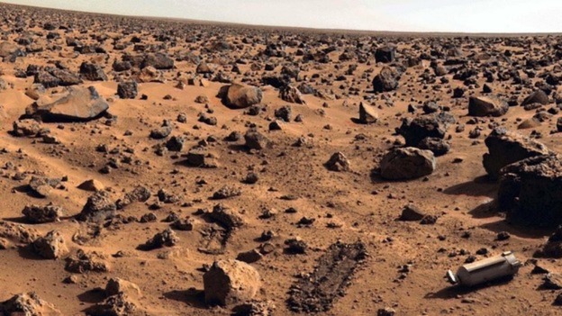 The surface of Mars.