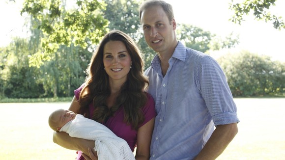 Duke and Duchess of Cambridge with Prince George