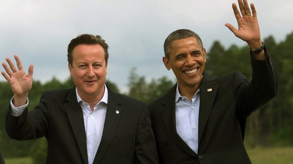 Prime Minister David Cameron and President Barack Obama in June.