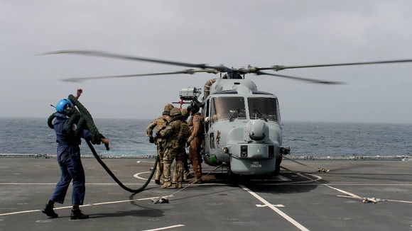 helicopter landing