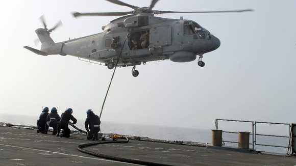 helicopter landing