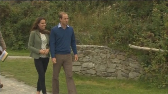 Kate pictured on first public visit since birth of royal baby.