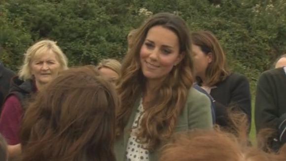 Kate mingles with the crowds.
