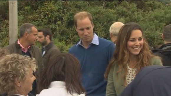 The Duke and Duchess of Cambridge chat to locals.