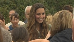 The Duchess of Cambridge chat to locals.