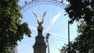 The London Eye bathed in sunshine