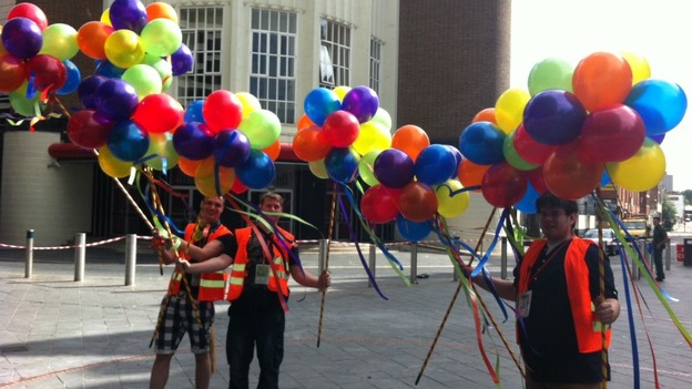 Parade stewards in Leicester