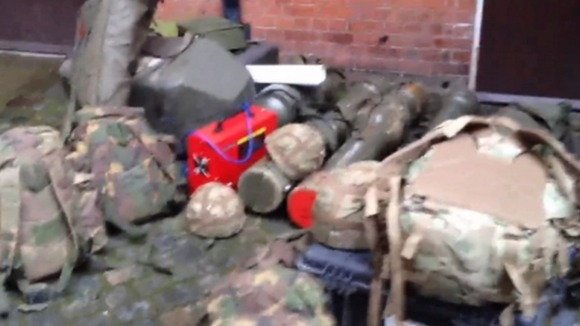Brian Whelan says the military equipment was left unguarded for just under a minute.