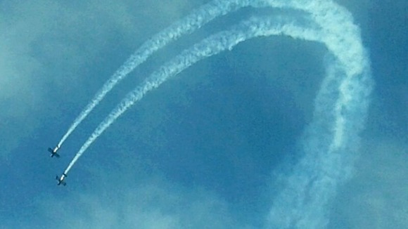 planes in sky