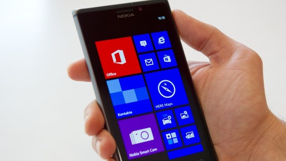 A Nokia Lumia 925 handset.