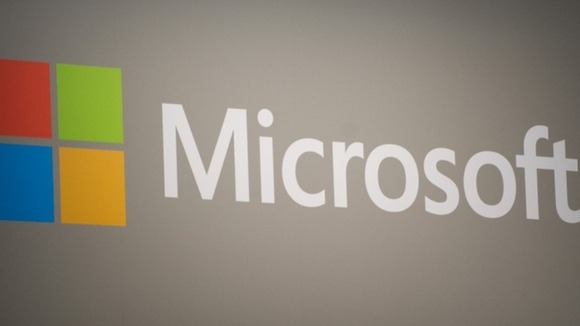 The Microsoft logo.