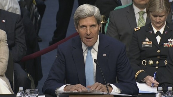 John Kerry told the senate committee that it was beyond reasonable doubt that Assad had used chemical weapons.
