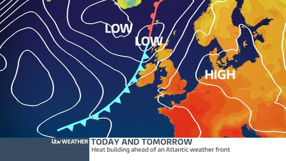 Low Pressure moving in from the north will bring unsettled weather for Friday