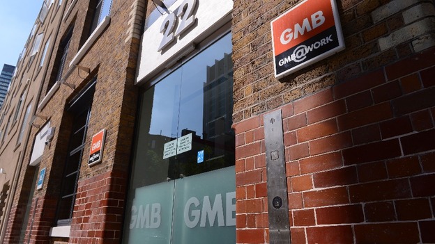 The GMB union's headquarters in Euston, London.