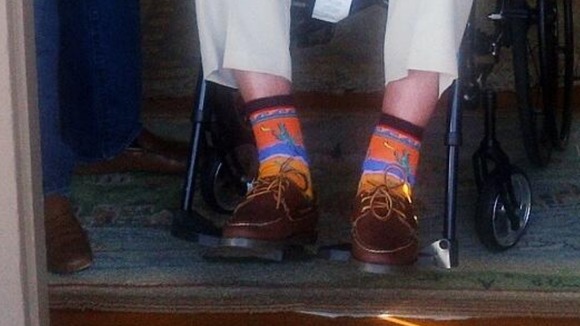 George Bush's 'western cactus' socks