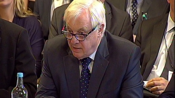 Lord Patten appearing at a Public Accounts Committee in July