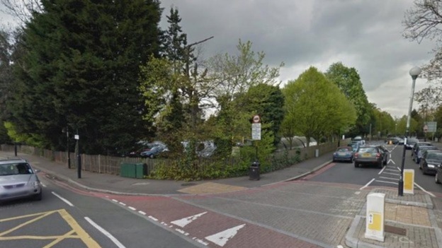 Google Street View image of junction of Gallery Road and Thurlow Park Road