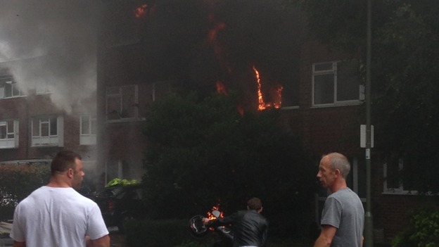 House destroyed by fire in West Moseley