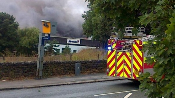 Ten fire engines are said to be at the scene of the fire.