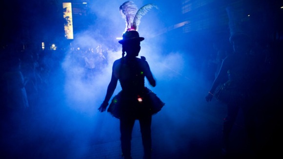 A performer at the Night Carnival last year