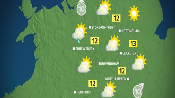 Tomorrow morning will be mainly dry and quite bright