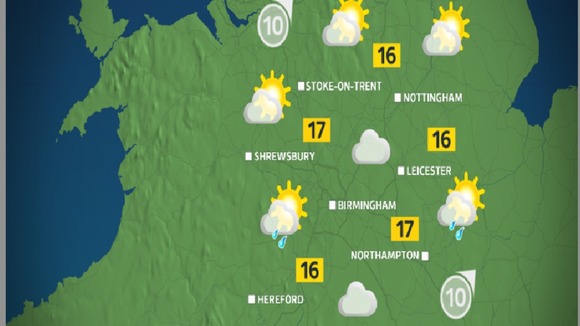 The afternoon will be a general mix of sun and showers