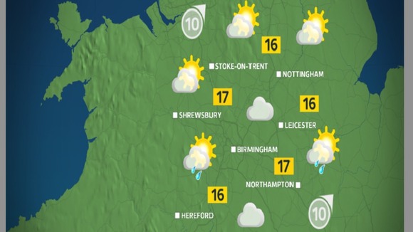 By the afternoon there will be a general mix of sun and showers