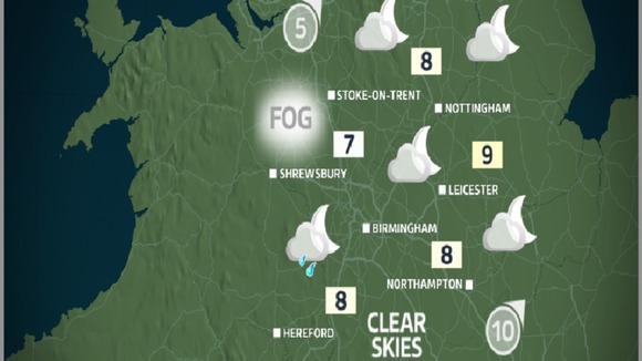 Tonight will see showers ease off, but it will be chilly with some mist