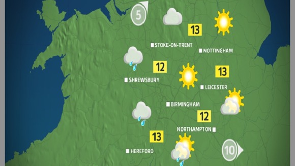 Monday will start out cloudy and damp, but sunnier further east