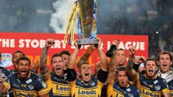 The Leeds Rhinos celebrate winning last year's Grand Final
