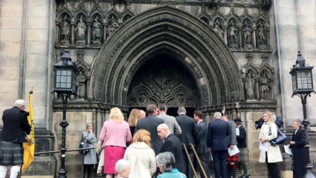 A service of commemoration was held this morning at St Giles Cathedral, Edinburgh.