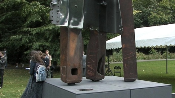 Boris Johnson unveiled the sculpture in Battersea Park two years ago