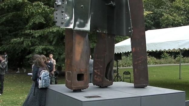 Boris Johnson unveiled the sculpture in Battersea Park two years ago