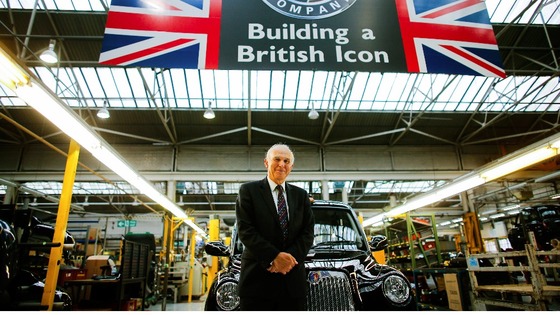 Vince Cable was in Coventry to mark the resumption of production of the iconic black cab