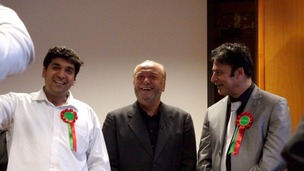 George Galloway celebrates Respect success