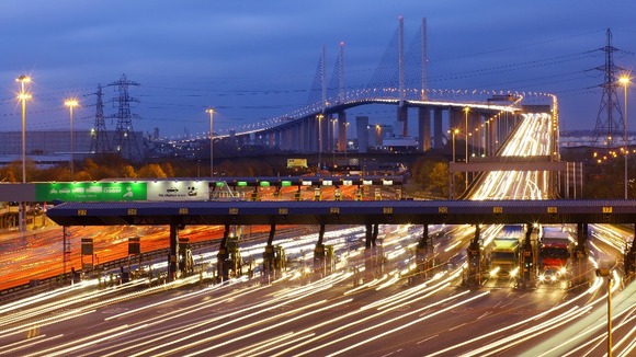 Queen Elizabeth II bridge and the Dartford Tunnel