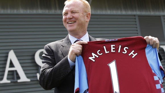 Aston Villa manager Alex McLeish.