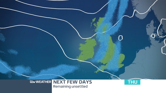 Rain will spread through the East and West Midlands this evening