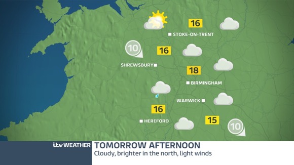 Cloudy with outbreaks of rain in the South-West