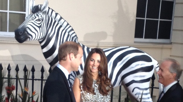 The Duke and Duchess of Cambridge arrive at the London charity event