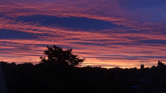 Sun sets over the ITV Central region.