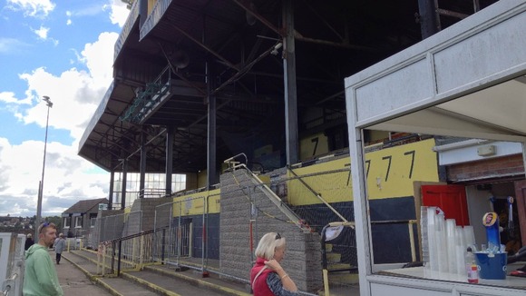 Fans arrive at Maesteg RFC
