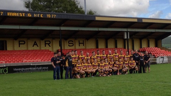 Maesteg RFC pose for photo
