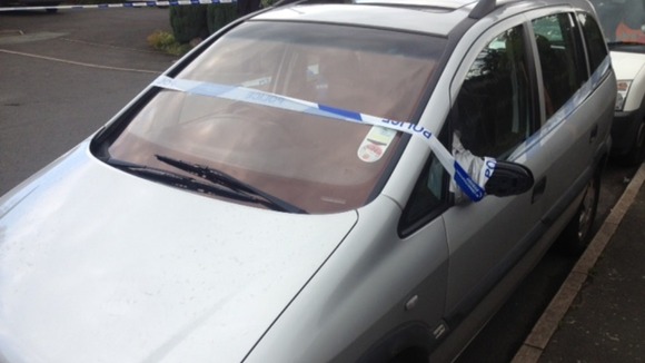 A car has also been sealed off by police