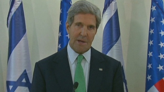 US Secretary of State John Kerry briefed Israeli Prime Minister Benjamin Netanyahu.